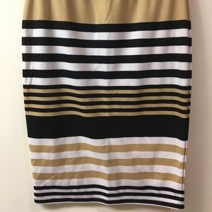 Cotton On Stripped Midi Skirt